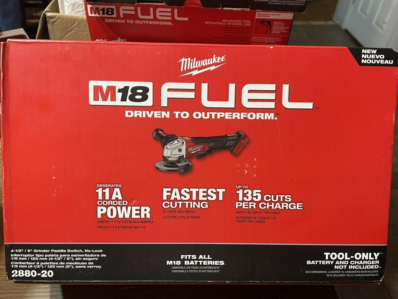 Milwaukee 2880-20 M18 FUEL 4-1/2 / 5 Grinder Paddle Switch No