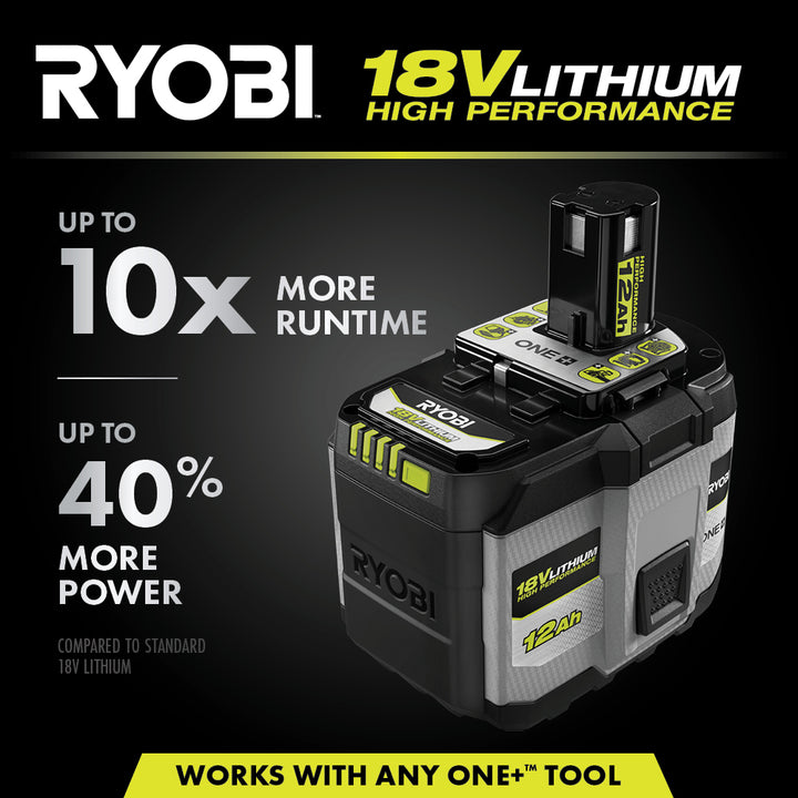 RYOBI 18V ONE+ 12AH 高性能鋰電池 PBP1012（新品預購） RYOBI 良明（美國）