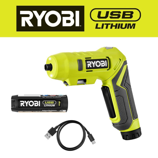 RYOBI USB 鋰螺絲起子套件-新品獨家販售