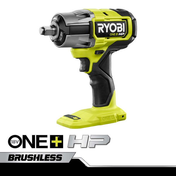 Ryobi 18V ONE+ HP 無刷 4 模式 1/2"衝擊扳手（淨機）