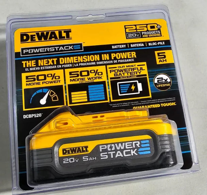 DEWALT得偉 DCBP520-2 20V 5Ah Powerstack 電池（預購） DEWALT得偉（美行）