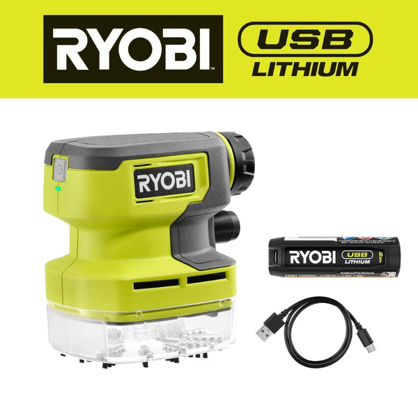 RYOBI USB Lithium Desktop Vacuum Cleaner Set-New Product Exclusive Sale 