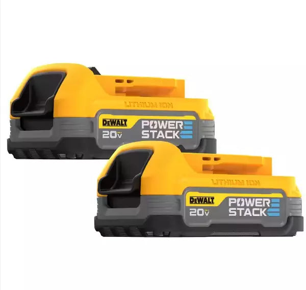 美國得偉新款DEWALT POWERSTACK™ 20V MAX* 小型電池（2件裝） DEWALT