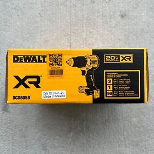 ✅New! DEWALT DCD805B 20V MAX XR Cordless 1/2-inch Hammer Drill/Driver TOOL ONLY DEWALT得偉（美行）