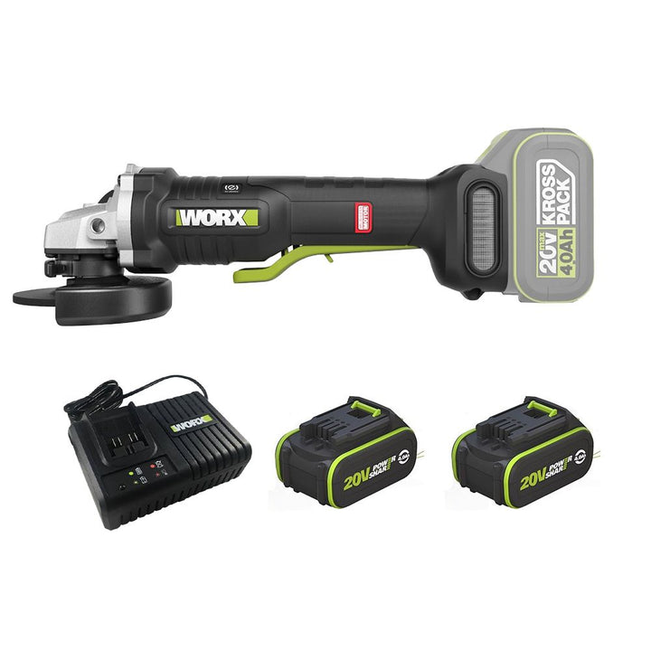 WORX 威克士 20V 無刷100mm急停調速磨機 套裝 WU835 （地盤安全規定使用） WORX