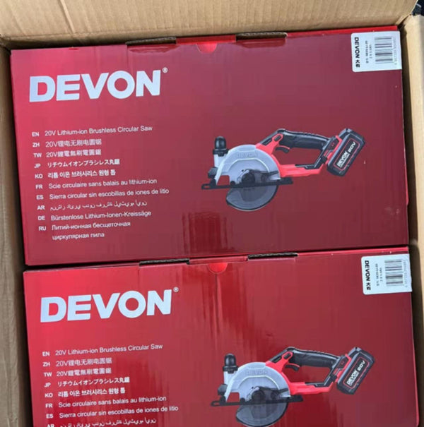 2022新品DEVON大有鋰電電圓鋸充電式手提鋸切割機電鋸木工小型5835 Devon 大有