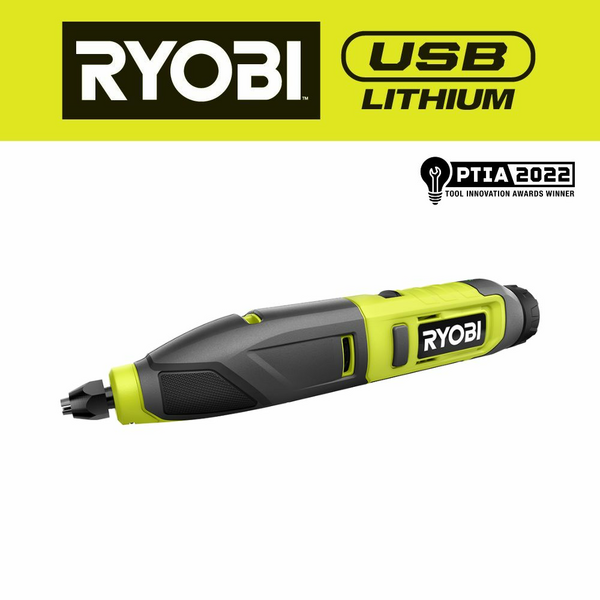 新款Ryobi USB 鋰電 Carver 4V RPC4-120G 2.0Ah*1套裝（美國美行） RYOBI 良明（美國）