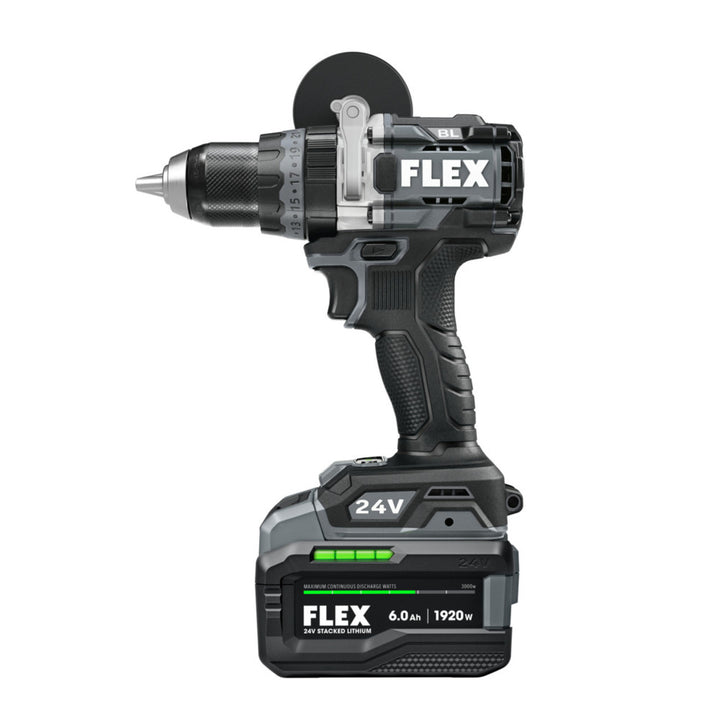 FLEX 24V 1/2" 鎚鑽和衝擊起子組合套件（3.5Ah/6.0Ah 堆疊） 110V 預購15個工作天 FLEX 24V