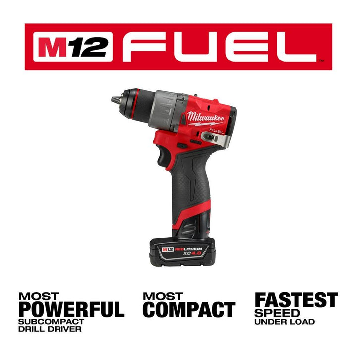 2022 Milwaukee M12 FUEL 1/2" 電鑽2.0+4.0AH套裝現貨發售 PIPELINE 2022 -美沃奇Milwaukee （美行）