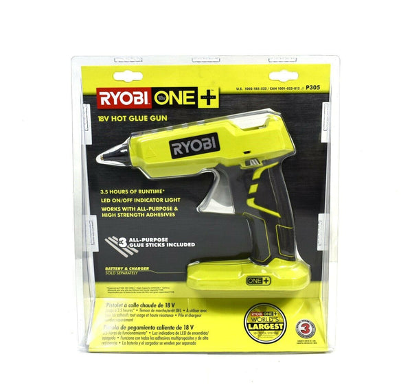 RYOBI 無繩全尺寸膠槍 18V 帶 3 個膠棒（僅限工具）P305 RYOBI 良明（美行）